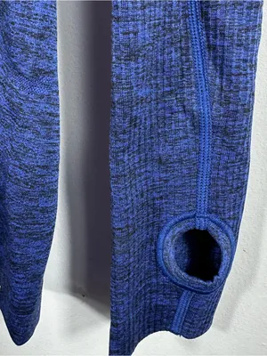 Lululemon Swiftly Tech‎ Long Sleeve Crew Heathered Sapphire Blue Size 8 thumbnail 8