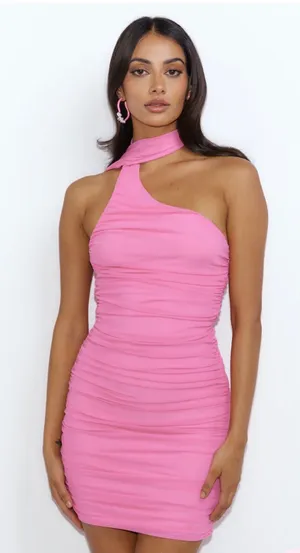 Pink Hello Molly Mini Dress thumbnail 1