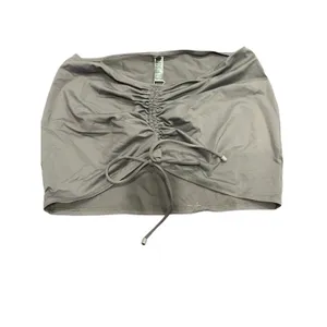 Skims Swim Ruched Mini Skirt - gunmetal Size M NWT ( sold out) thumbnail 4