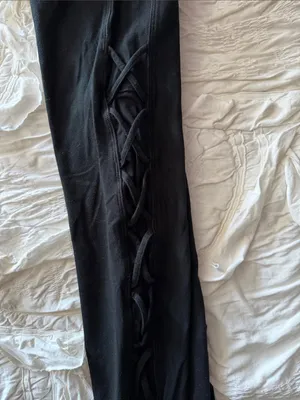 Alabama A pink logo PINK by Victoria's Secret Black cross cross Leggings thumbnail 2