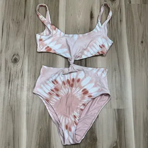 Aerie One Piece Long Tie Dye Knot Swimsuit Women’s XL thumbnail 3