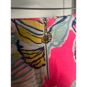 Lilly Pulitzer Skirt size 2‎ Royal Pink Swept By The Tides Built In Shorts thumbnail 4