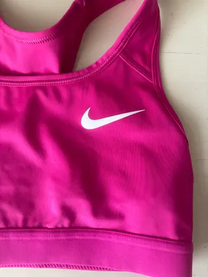Nike DRI-FIT RACER BACK SWOOSH BRA - pink and white thumbnail 3