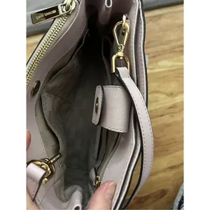 Michael Kors Saffiano Leather Kellen Studded Blossom Satchel Bag in Pink Purse thumbnail 3