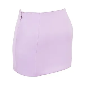 House of CB ELODIE ORCHID SATIN MINI SKIRT, Size Large, $135 thumbnail 3