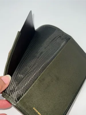 Rolfs Dark Green Long Water Buffalo Skin Leather Wallet 7” X 3.75” thumbnail 10