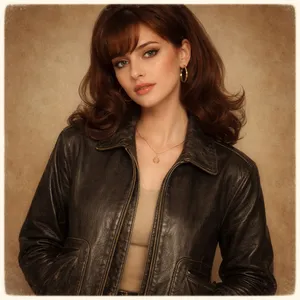 Vintage 90's | M | Leather Bomber Jacket Perfectly Worn Classic Women's Boxy thumbnail 1