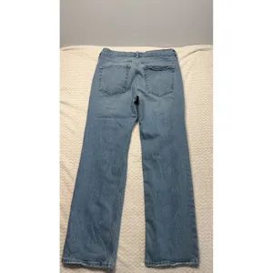 Gap 1969 Relaxed Straight Mid Rise Light Wash Blue Denim Jeans 29 8R 4437 thumbnail 2