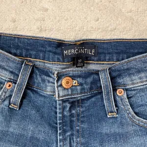 J.Crew Mercantile Women 27 Medium Wash High Rise Raw Hem Denim Shorts Cutoffs‎ thumbnail 3