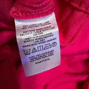 Ann Taylor Pink Linen Blend Wide Leg Cropped Pants Side Zip Size 8 High Rise thumbnail 8