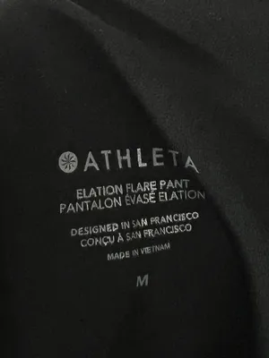 Athleta High Rise Elation Flare Pants in Black Size Medium thumbnail 2