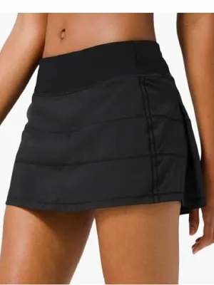 Lululemon Black Pace Rival Skirt Regular thumbnail 1