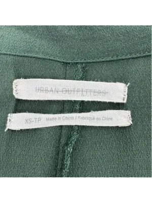 Urban Outfitters Green Short Sleeve Midi Dress XSP thumbnail 3