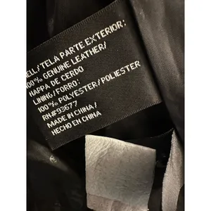 Women’s Black Leather Jacket Blazer Medium Button Up Hipster Retro VTG East 5th thumbnail 3