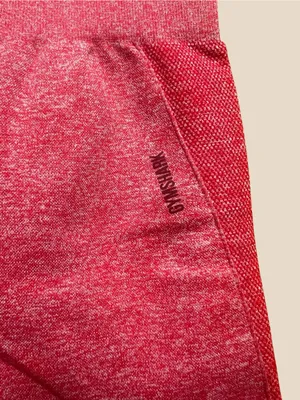 Gymshark Flex Cycling Shorts in Red Marl/Claret thumbnail 4