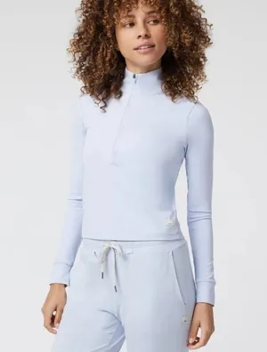 Vuori Studio Half Zip in Peri thumbnail 7