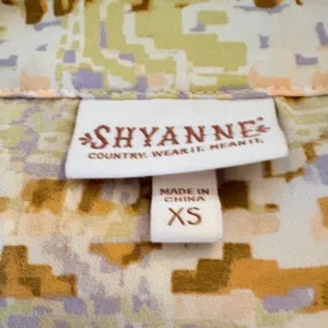 Shyanne Maxi Dress‎ Womens XS Multicolor Excellent Southwestern Tiered V-Neck thumbnail 3