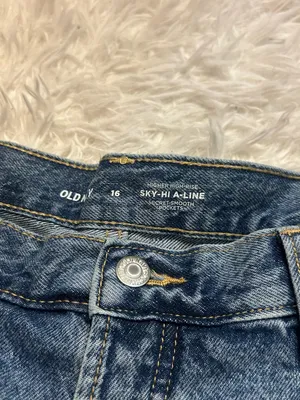 Old Navy cut off denim jean shorts high rise woman’s size 16 NWT thumbnail 4