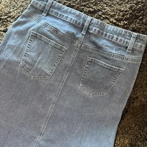 Rachel Zoe Blue Denim Maxi Skirt Front Slit Womens Size 10 thumbnail 10