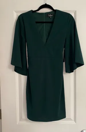 NWT Lulu’s Green Glimpse Of Glamor Mini Dress thumbnail 5