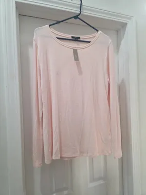 NWT J. Crew Size Large Light Pink Crew Neck Lightweight Soft Sweater Top NEW thumbnail 7