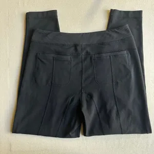 Lululemon Black High Rise Tapered Yoga Pants with Pockets thumbnail 6