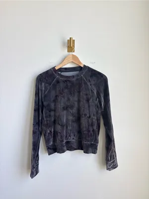 Lululemon Velour Warm Down Crew Interstellar Dark Grey Multi Small thumbnail 7