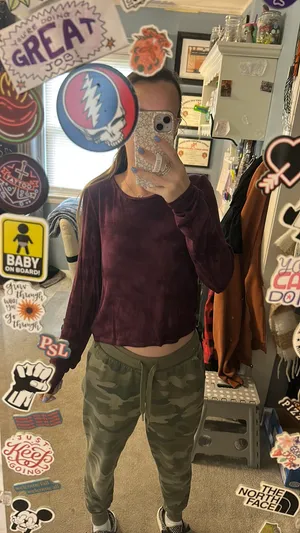 American Eagle Long Sleeve Top Crop thumbnail 3