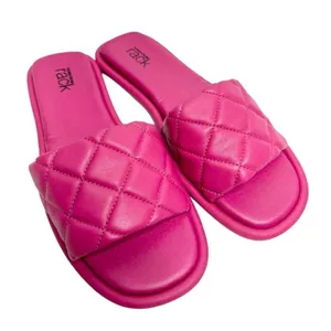 Nordstrom Rack Sandals Womens‎ Size 6 Quilted Pink Slides thumbnail 1