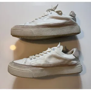 AllSaints Trish Leather Platform Sneakers Chalk White Women's Size 9 thumbnail 5