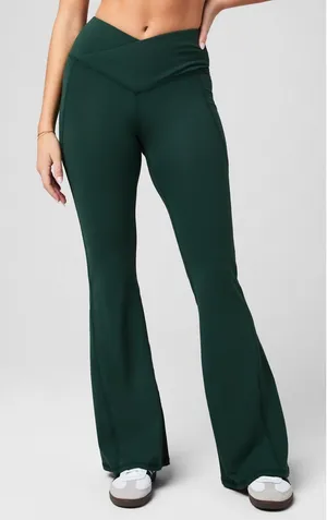 Fabletics Oasis PureLuxe High-Waisted Leggings CrosseOver Flare thumbnail 1