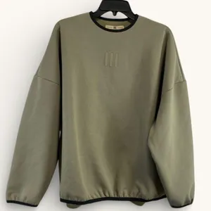 adidas‎ Fear of God Athletics Crewneck XXS Clay Suede Fleece Oversized Pullover thumbnail 3