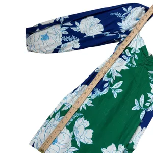 NWT Farm Rio Soft Garden Linen-Blend Floral‎ Mini Dress Blue Green White XXS thumbnail 9