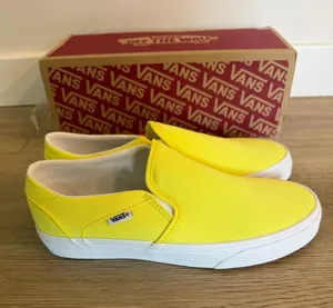 Vans Slip-On Canvas Shoes - Bright Yellow thumbnail 1