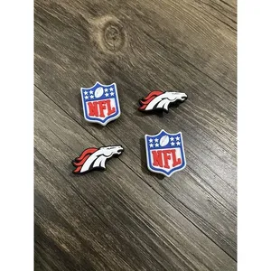 Denver Broncos Football Team Charm For Crocs Shoe Charms - 4 Pieces thumbnail 2