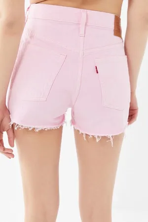 Levi’s bubble gum Pink 501 Denim High-Rise Shorts button fly thumbnail 2
