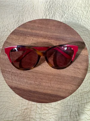 Maui Jim Sunshine Two-Tone Cat Eye Sunglasses in Burgundy Red and Brown thumbnail 16