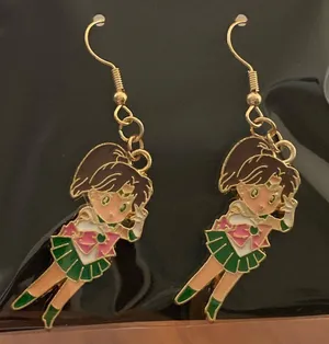 Handmade Earring Sailor Moon Jupiter Kawaii thumbnail 3