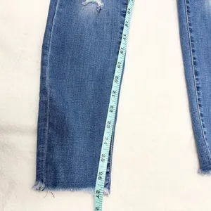 American Eagle‎ Outfitters Ripped Blue Skinny Jeans size 8 Regular thumbnail 8