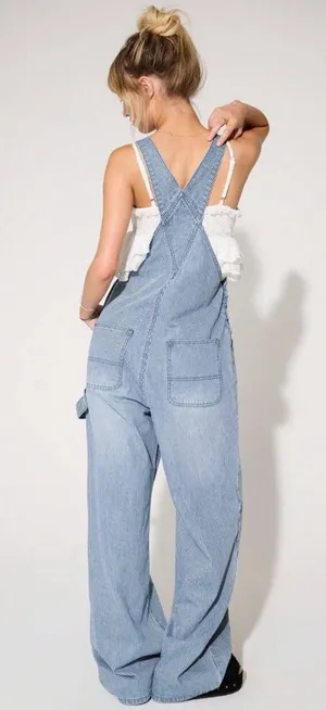 Pinstripe Overalls Size 2 thumbnail 2