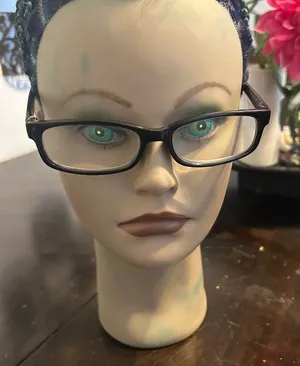Black Rectangular Glasses Readers 3.25 unisex thumbnail 1