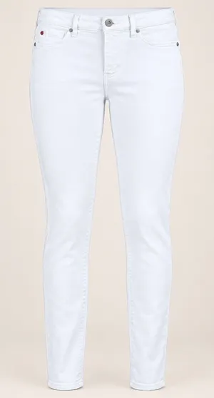 Hudson Skinny Jeans Womens 29 White Mid Rise Minimalist Designer Denim Preppy thumbnail 1