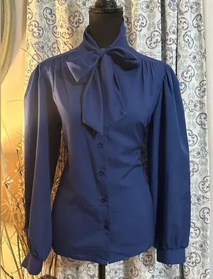 Vintage Size 14 blouse with p thumbnail 1
