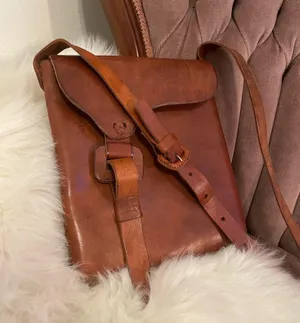 Vintage Leather Crossbody Bag Brown thumbnail 1