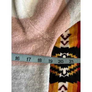 H&M Striped Pink/Green Knit Pull Over Sweater Size 20‎ Long Sleeve Soft Round thumbnail 5