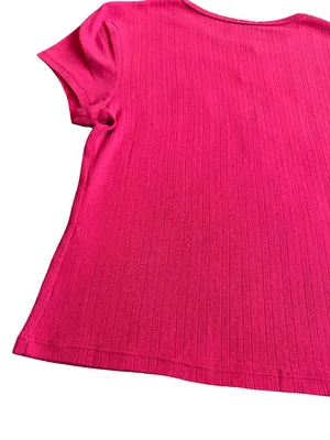 Intimately Free People Red T-Shirt Short Sleeve Blouse Stretchy Size Large NWT thumbnail 9
