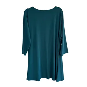 Alfani Womens 3X Teal Green High Low Tunic Top 3/4 Sleeve Scoop Neck Stretch‎ thumbnail 7