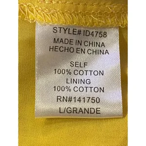 Orange Creek Los Angeles Dress Womens L NEW Yellow Black Polka Dot Modest thumbnail 7