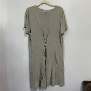 American Eagle Green Corset Back Short Sleeve T Shirt Dress Size XXL thumbnail 6