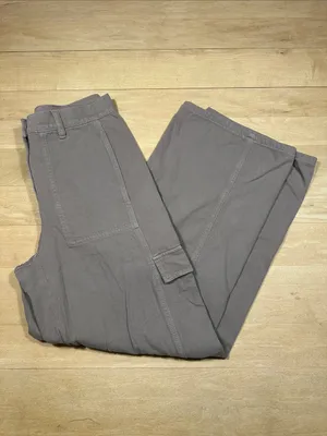 Eileen Fisher Garment-Dyed Utility Organic Cotton Cargo Pant Sz XS thumbnail 5